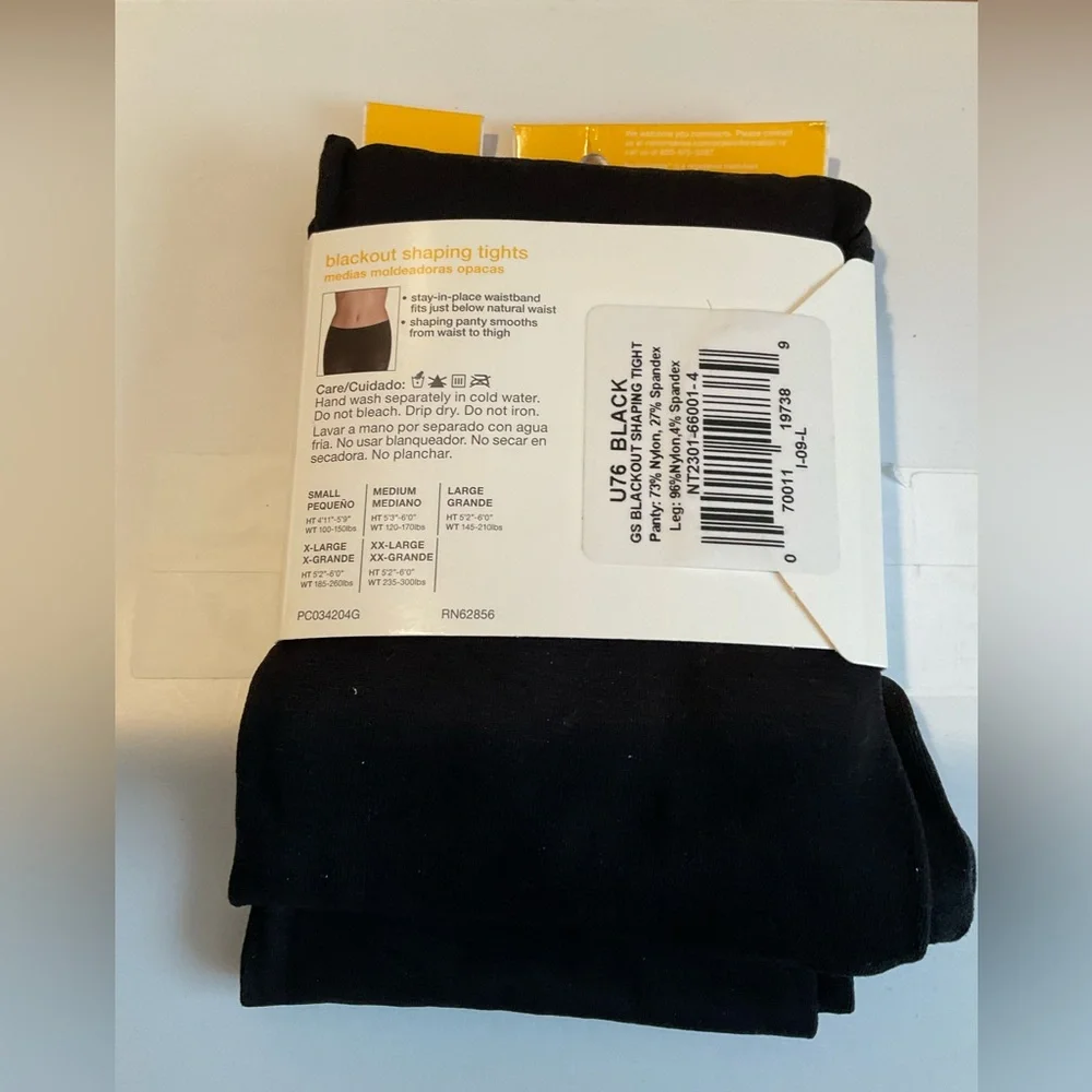 Great Shapes® Blackout Shaping Tights - NWT